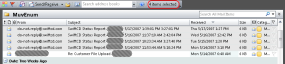 Number of Selected Items for Outlook 2007 Screenshot